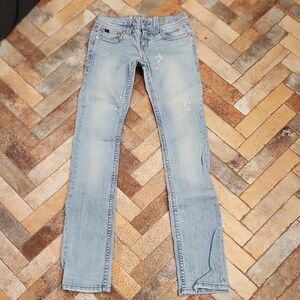 Sky Blue Skinny Jeans for Women